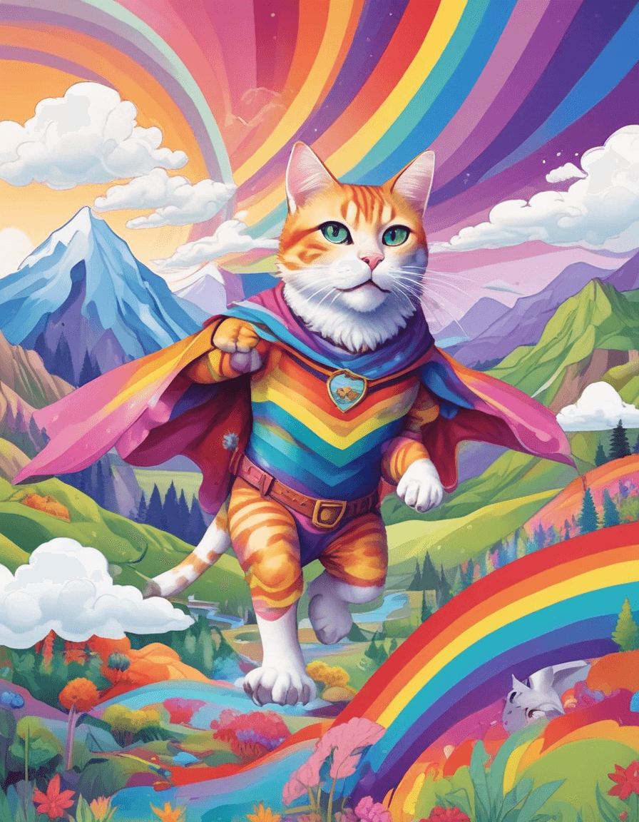 Rainbow Cat 5